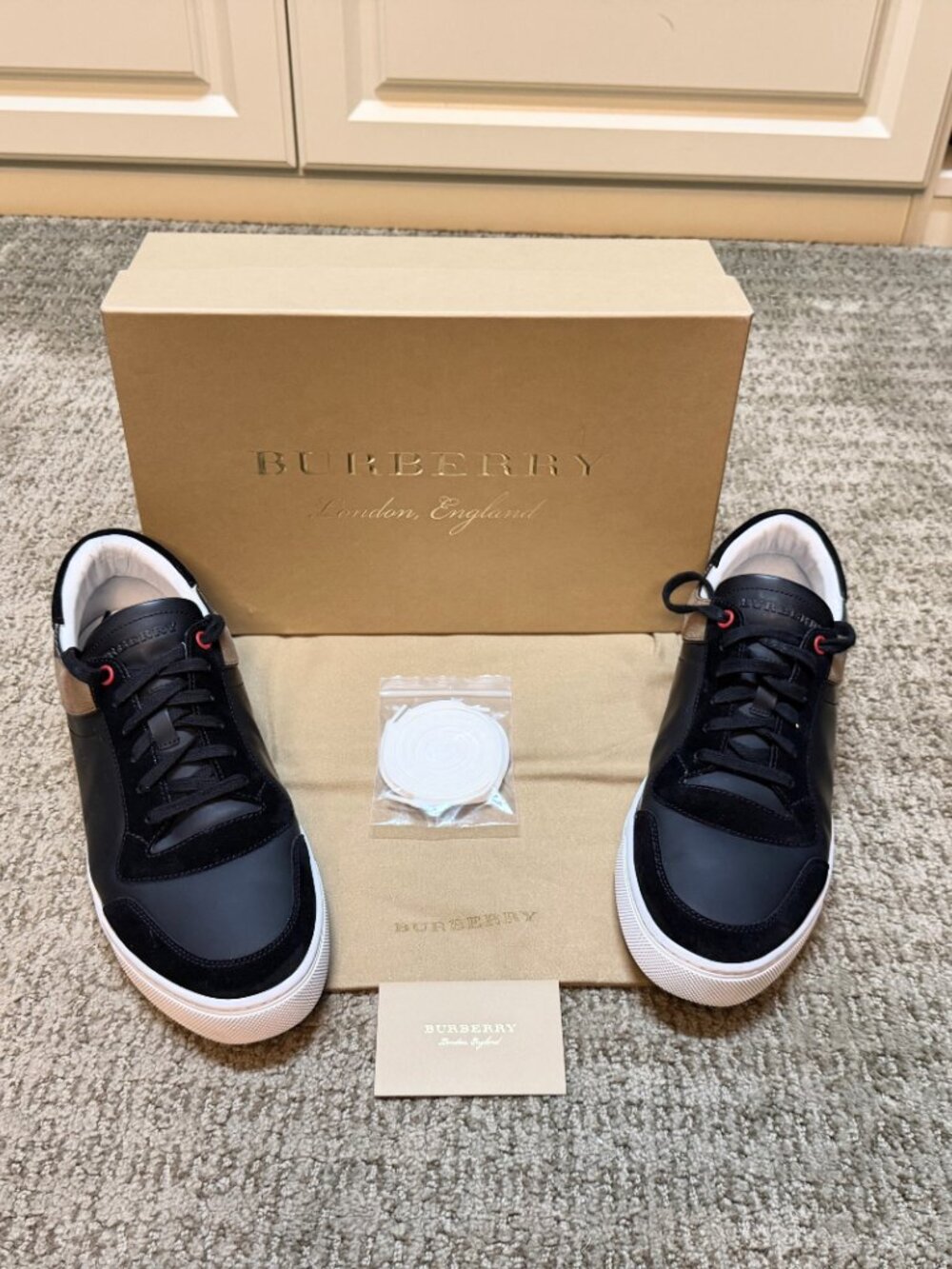 Burberry Men's Reeth Sneaker - Size 44